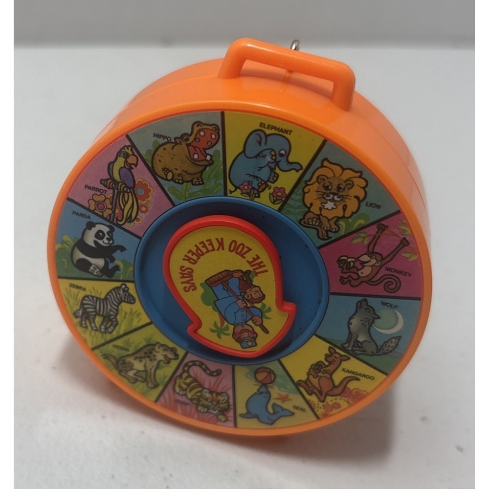 2010 Hallmark The Zoo Keeper Says See 'N Say Fisher Price Ornament Toy No Sound
